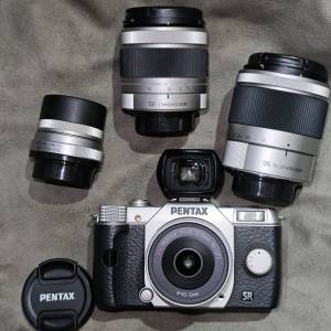 Pentax Q10 + 01 8.5mm + 02 5-15mm + 03 3.2mm 魚眼 + 06 15-45mm + 0-VF1 光學取...