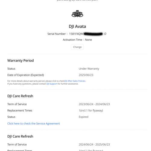 [觀塘實體店] 全新 DJI Avata 單機 (共1電)+ Care Refresh 有效期到2025年6月 *s98...