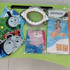 全新Thomas 湯馬士兒童游泳游水用品 New kids swim exercises goggle cap （水泡，...