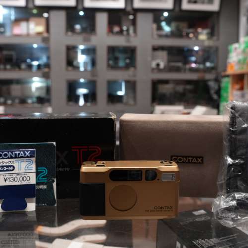 Contax T2 Film Camera Titamium Gold #086069