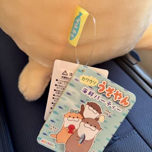 🦦日版現貨 Amufun 60cm 超大水獺寶寶抱海鮮八爪魚 毛公仔 軟bubu 大公仔