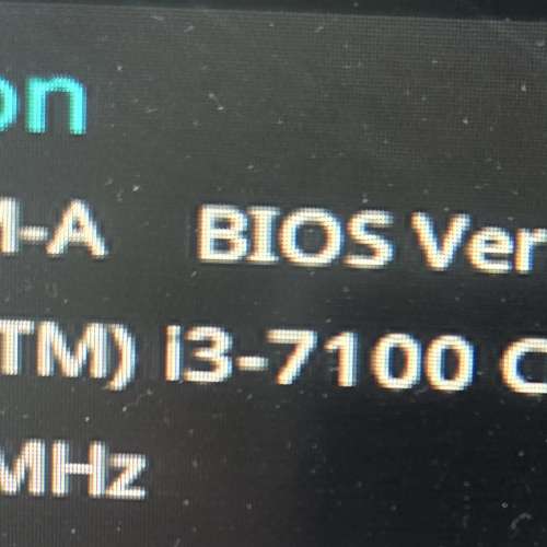 Intel i3 7100 & Asus B250M-A