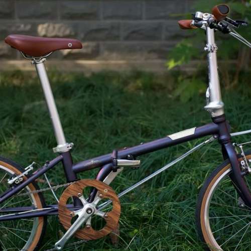 2025 全新款 Logo 復古 DAHON HAC003 D10 10速 鉻鉬鋼車架 折叠車 送水架前後蛙燈叮叮