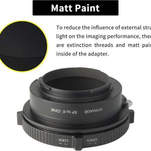 XPIMAGE Canon EOS (EF / EF-S) D/SLR Lens To Sony E-Mount Mirrorless Cameras
