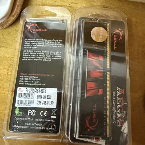 G.SKILL DDR4 8GB RAM x4