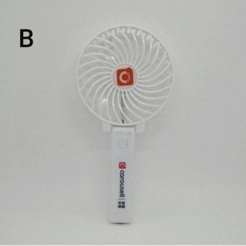 全新行貨勁大風限量版Carousell 2合1 USB充電4寸手提風扇+電筒 白色