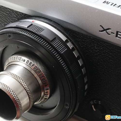 Hugo Meyer 電影鏡兩支  Plasmat 2cm 1.5 (改富士)   Trioplan 7.5cm f2.9 (改Nikon)