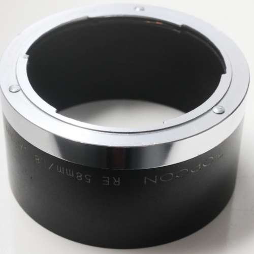 TopCon全鋼遮光罩RE 58mm f/1.8鏡頭專用 (插刀接口，不可取代)