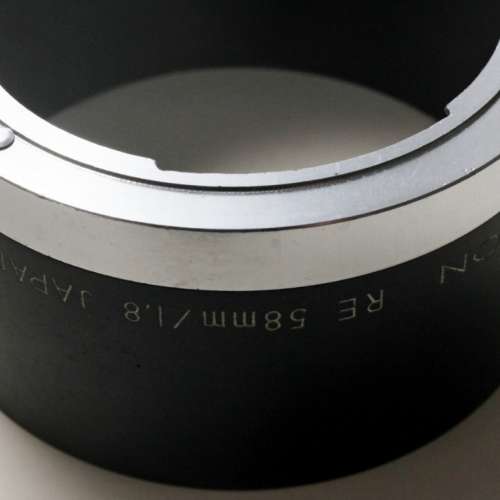 TopCon全鋼遮光罩RE 58mm f/1.8鏡頭專用 (插刀接口，不可取代)
