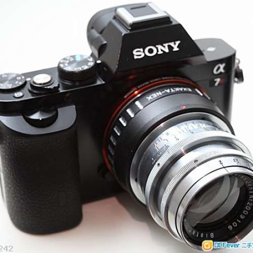 Zeiss Biotar 5.8cm f/2.0 戰前無膜白玻璃 (Exa)   A7專用