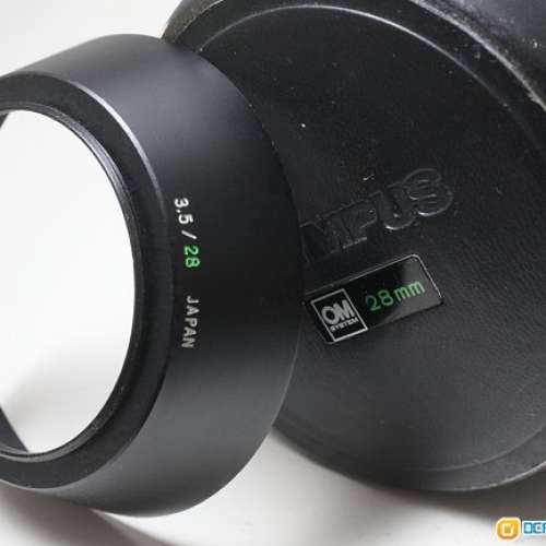 Olympus OM-System G.Zuiko Auto-W 28mm 專用 金屬螺絲遮光罩 (接近全新)