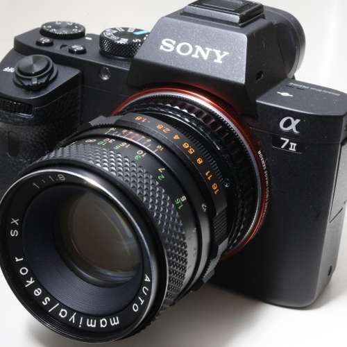Mamiya Sekor SX 55mm f1.8散景靚絕映女神鏡(改SONY A7等同1:2專業微距)