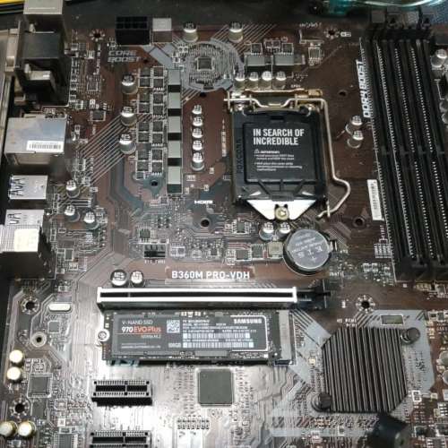MSI B360M PRO-VDH Micro-ATX主機版  (正版Window10Pro啟用碼) Socket 1151 適合8...