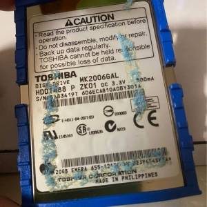 Toshiba 1.8 inch disk drive 20GB