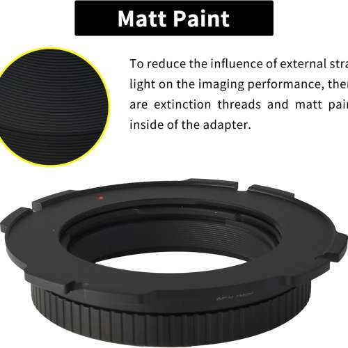 XPIMAGE Contax/Yashica (CY) SLR Lens  To Arri LPL (Large Positive Lock) Mount