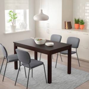 IKEA 伸縮餐檯 LANEBERG extendable table, brown, 130/190x80 cm