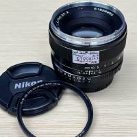98% New Carl Zeiss Planar 50mm f1.4 ZF.2 手動鏡頭, 深水埗門市可購買