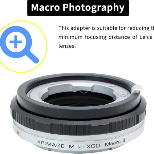XPimage Locking Adapter For Leica M Rangefinder Lens To Hasselblad XCD Mount