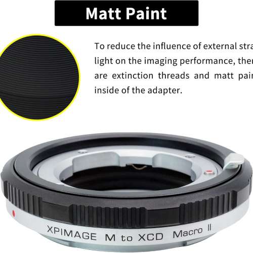 XPimage Locking Adapter For Leica M Rangefinder Lens To Hasselblad XCD Mount