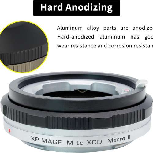 XPimage Locking Adapter For Leica M Rangefinder Lens To Hasselblad XCD Mount