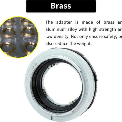 XPimage Locking Adapter For Leica M Rangefinder Lens To Hasselblad XCD Mount