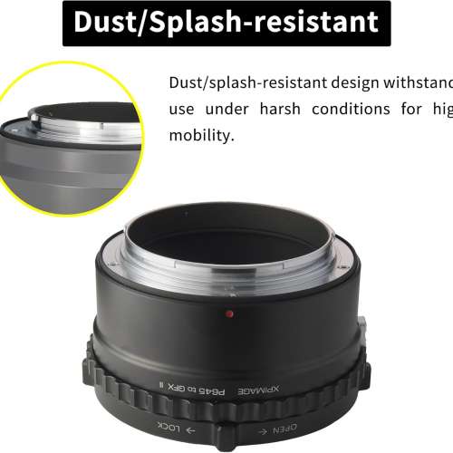 XPIMAGE Lens Mount Adapter -PENTAX 645 (P645) Lens To Fujifilm G-Mount Digital