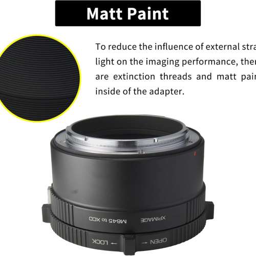 XPIMAGE Mamiya 645 (M645) Mount SLR Lens To Hasselblad XCD Mount Adaptor 金屬接...