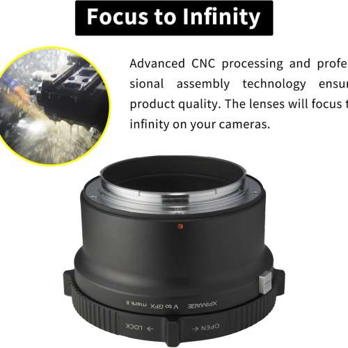 XPIMAGE Lens Mount Adapter - Hasselblad V Mount Lens To Fujifilm G-Mount Digital