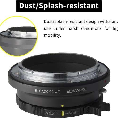 XPIMAGE Lens Mount Adapter - Contax / Yashica (CY) SLR Lens To Hasselblad XCD