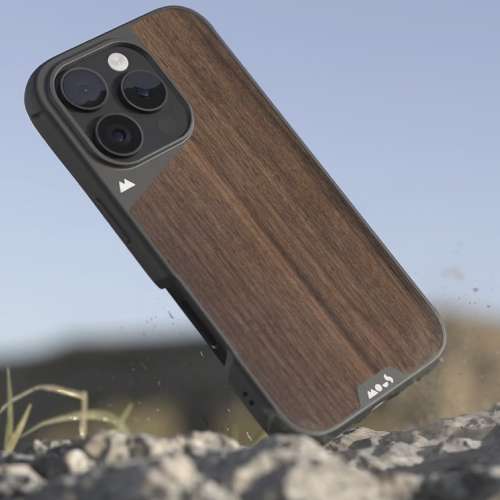 100% 全新 英國品牌 Mous Limitless 6.0 iPhone 16 Pro Max 胡桃木手機殼