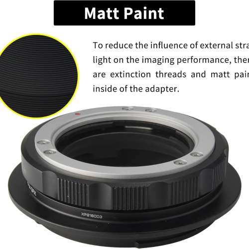 XPIMAGE Lens Mount Adapter - Minolta Rokkor (SR / MD / MC) Lens To Fujifilm G