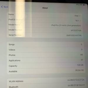 ipad pro 2020 11吋wifi +apple pencil