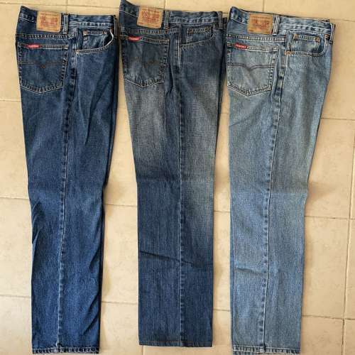 全新 男裝直腳牛仔褲 Free World Jeans
