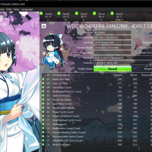 升級轉售 - WD Red NAS 4TB SATA HDD 硬碟 (1套兩隻)