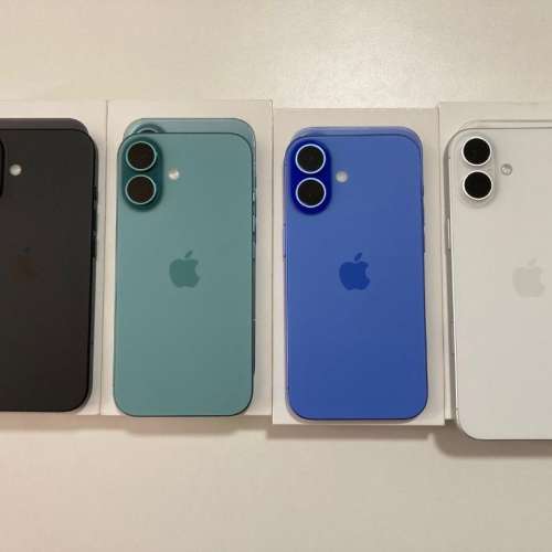 全新 綠/ 黑色 iPhone 16 128gb eSim+實體sim 無鎖 一年AppleCare 原裝無拆 wsapp ...