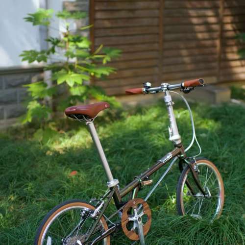 2025 全新款 Logo 復古 DAHON HAC003 D10 10速 鉻鉬鋼車架 折叠車 送水架前後蛙燈叮叮