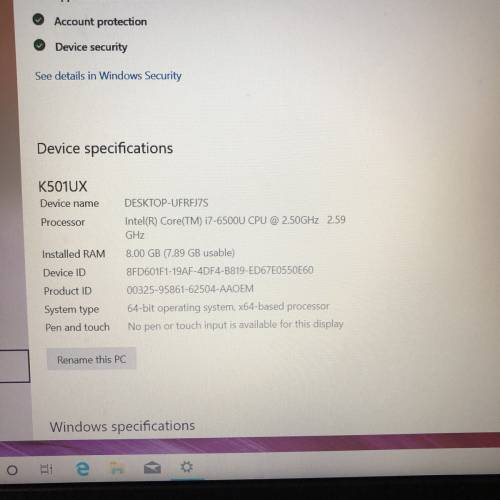 asus k501u（gaming)