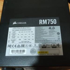 Corsair RM750 750W 全模組火牛