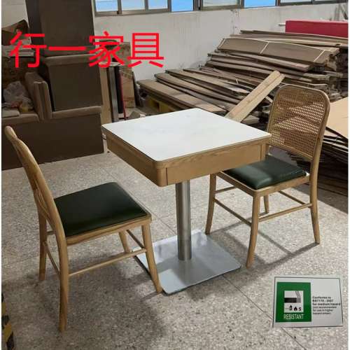 2人枱带抽桶餐枱订造，内地食肆餐枱订造厂家，可储物餐枱批发。