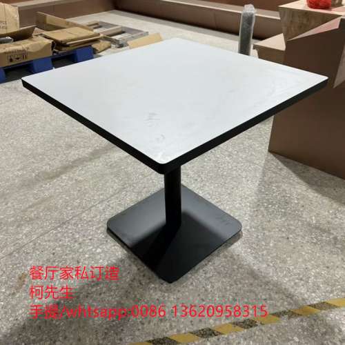 2人枱带抽桶餐枱订造，内地食肆餐枱订造厂家，可储物餐枱批发。