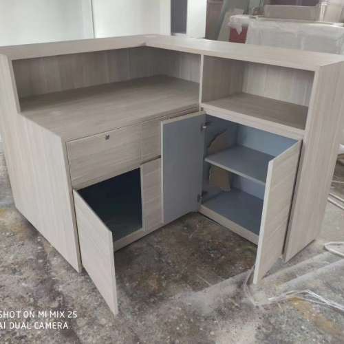 香港餐厅收钱柜厂家订造，云石收银台批发，防火胶板收银台内地厂家定制