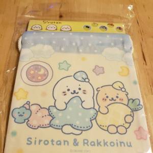 正貨日本 可愛小海獅 sirotan & rakkoinu 收納袋
