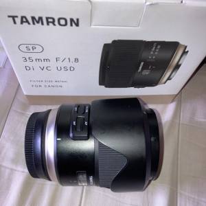 行貨tamron 35mm f1.8 完美cover gfx100, gfx50, for 1dx 5d 6d 7d r3 r5 r6 r7 r10