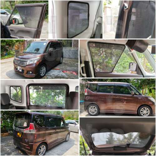 Suzuki Solio 全車磁石濾光窗網太陽擋