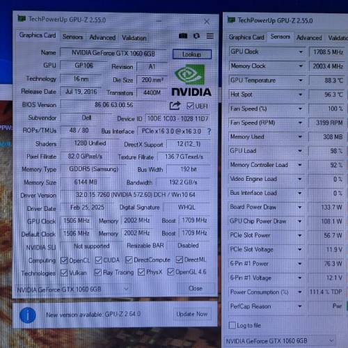 DELL GTX 1060 6GB 渦輪卡