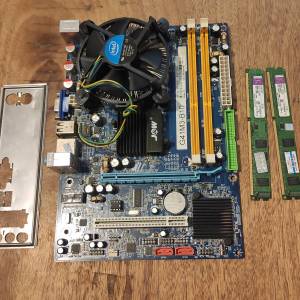 CPU E8400+G41底板+4G RAM+散熱風扇
