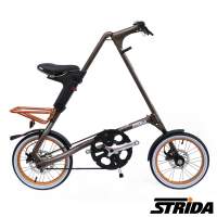 台灣直送) 英國 STRiDA 5.0版 16吋 單速 碟剎 皮帶傳動 折叠車 送前後蛙燈叮叮