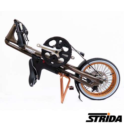 台灣直送) 英國 STRiDA 5.0版 16吋 單速 碟剎 皮帶傳動 折叠車 送前後蛙燈叮叮