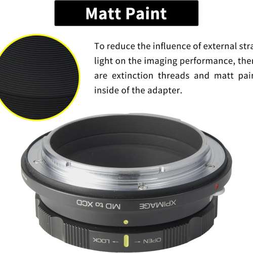 XPIMAGE Lens Mount Adapter - Minolta Rokkor (SR / MD / MC) Lens To Hasselblad X