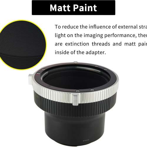 XPIMAGE Lens Mount Adapter - Pentax 6x7 (P67, PK67) Mount SLR Lens To Hasselblad